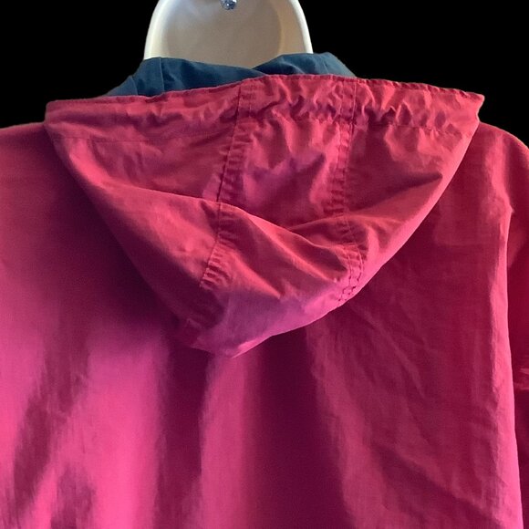 Columbia Vintage Mens Red Kangaroo Zip Pouch Side Pocket Pullover Hoodie - Picture 7 of 10